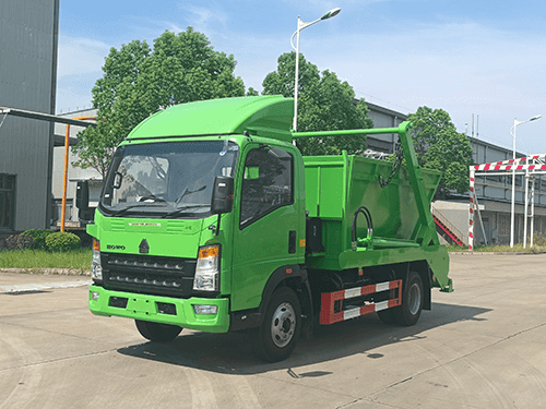HOWO 4X2 SWING ARM GARBAGE TRUCK-2