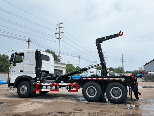 HOWO PALFINGER HOOKLIFT GARBAGE TRUCK-23