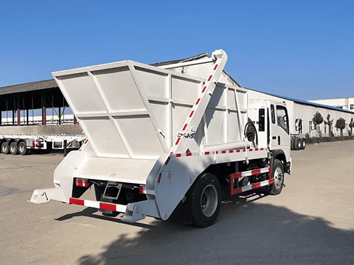 SINOTRUK HOWO 4X2 Skipper Swing Arm Garbage Truck-3