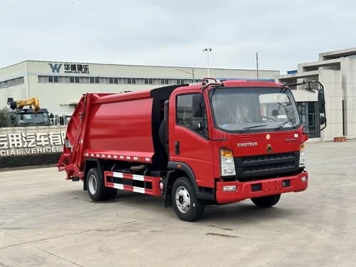 Brand New HOWO 4x2 5CBM Compactor Truck-8