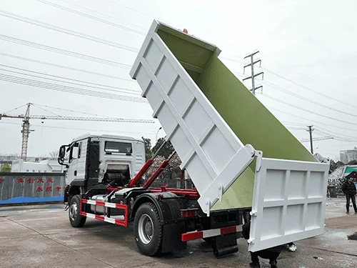 Brand New HOWO TX 4X2 Hook Lift Garbage Hopper Truck-20