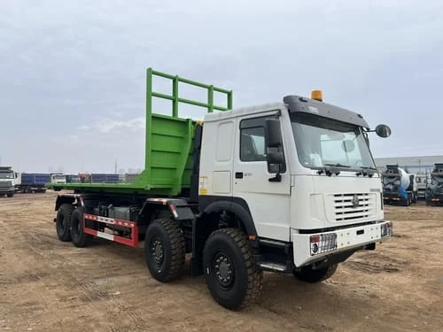 HOWO 8X8 Hook Lift Garbage Truck-2
