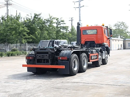 HOWO NX 8X4 Hook Lift Garbage Truck-1