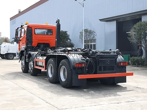 HOWO NX 8X4 Hook Lift Garbage Truck-3