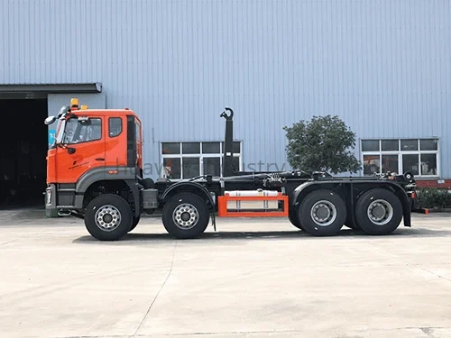 HOWO NX 8X4 Hook Lift Garbage Truck-4