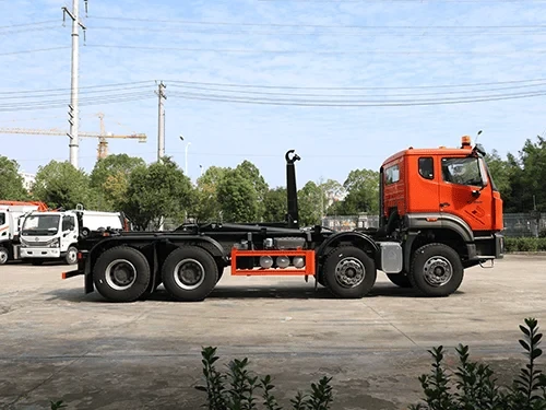 HOWO NX 8X4 Hook Lift Garbage Truck-6